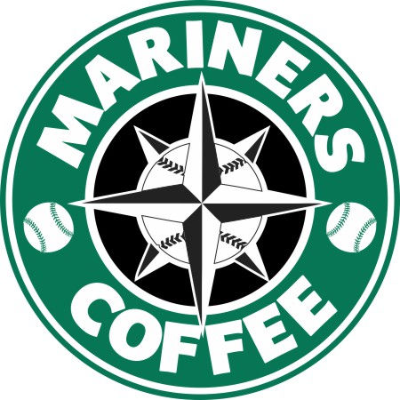 Seattle Mariners Starbucks Coffee Logo vinyl decal